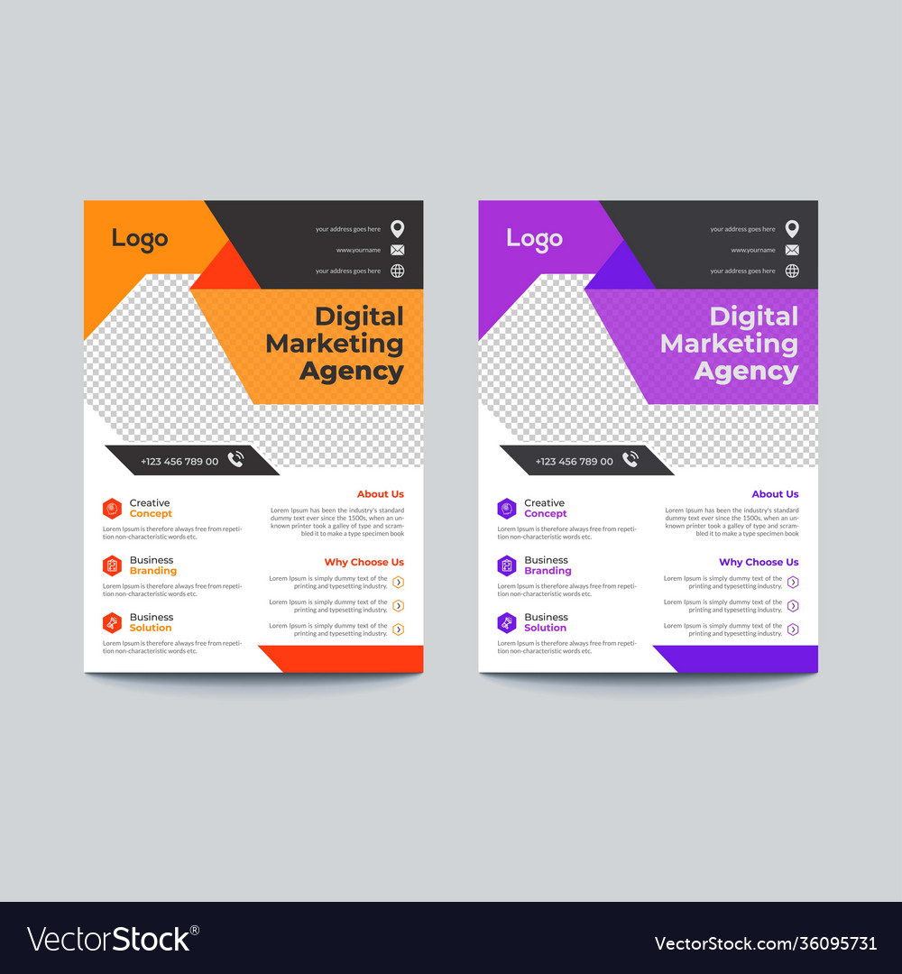 Corporate business flyer template