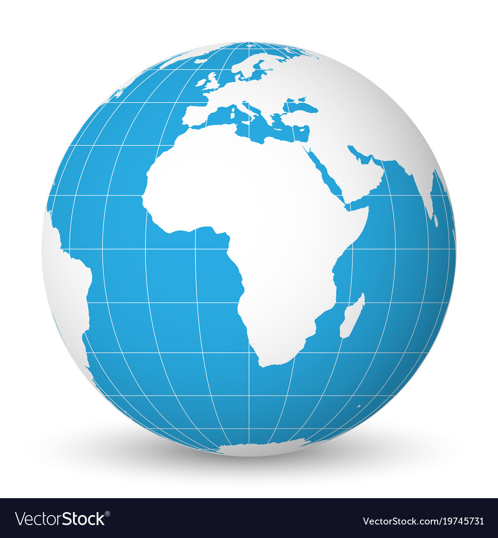 Earth Globe with World Map
