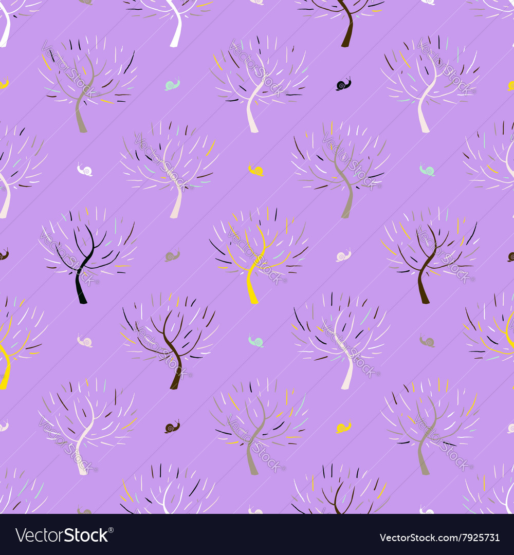 Elegant Tree Pattern with Snails