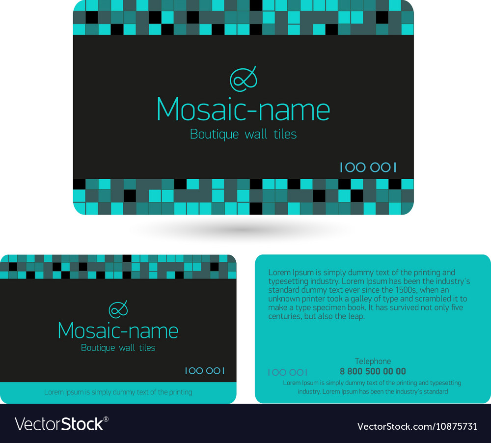 Loyalty card design template Royalty Free Vector Image Within Loyalty Card Design Template