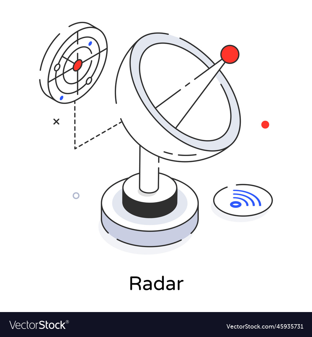 Radar Royalty Free Vector Image - VectorStock