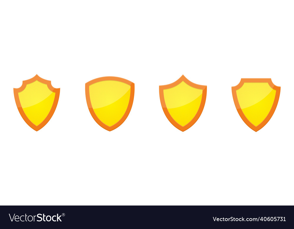 Shield icon set of abstract vector image Shield icon set of abstract