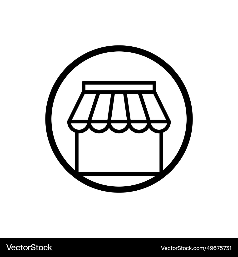 Shop line icon logo (49675731) – Free Vector | VectorStock