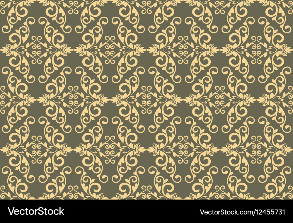 Vintage damask floral classic pattern Royalty Free Vector