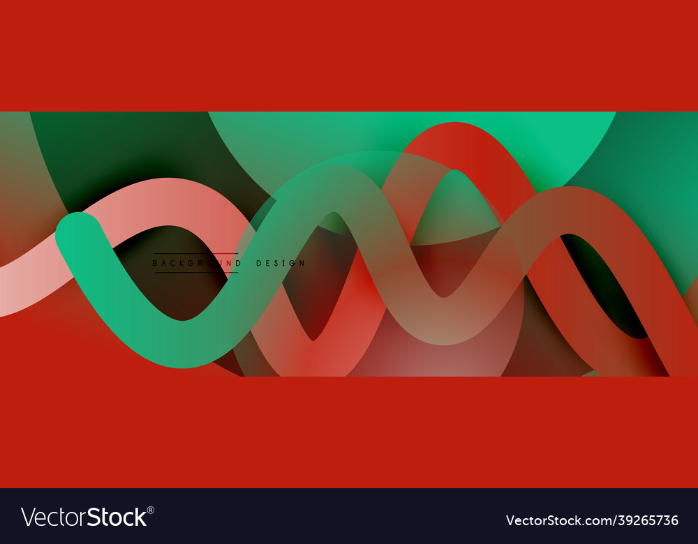Abstract gradient background with wave line