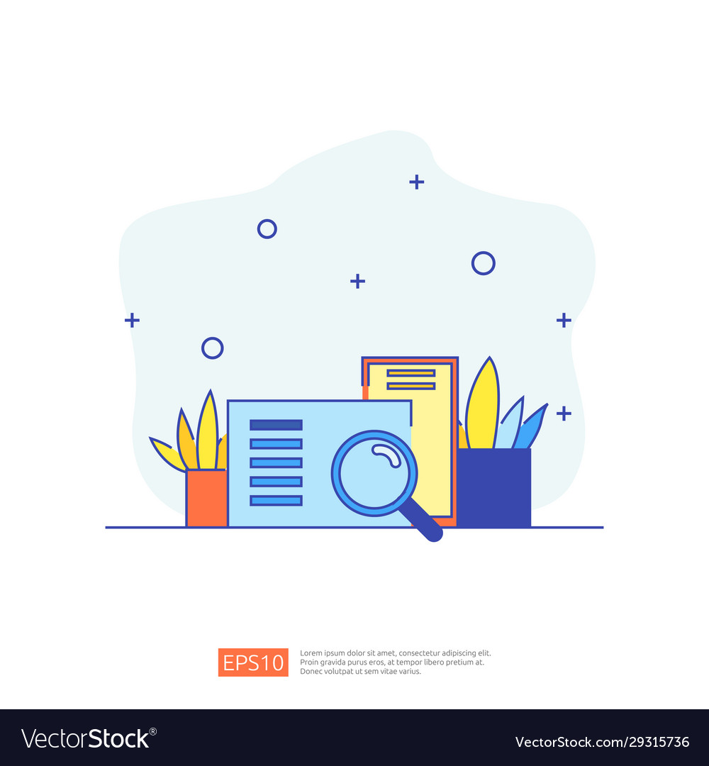Accounting document data report concept