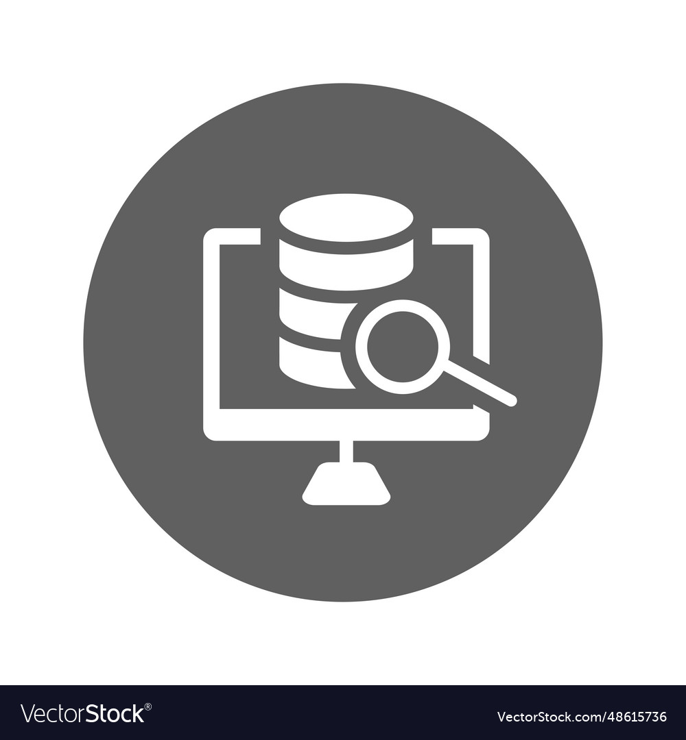 Big data analysis icon