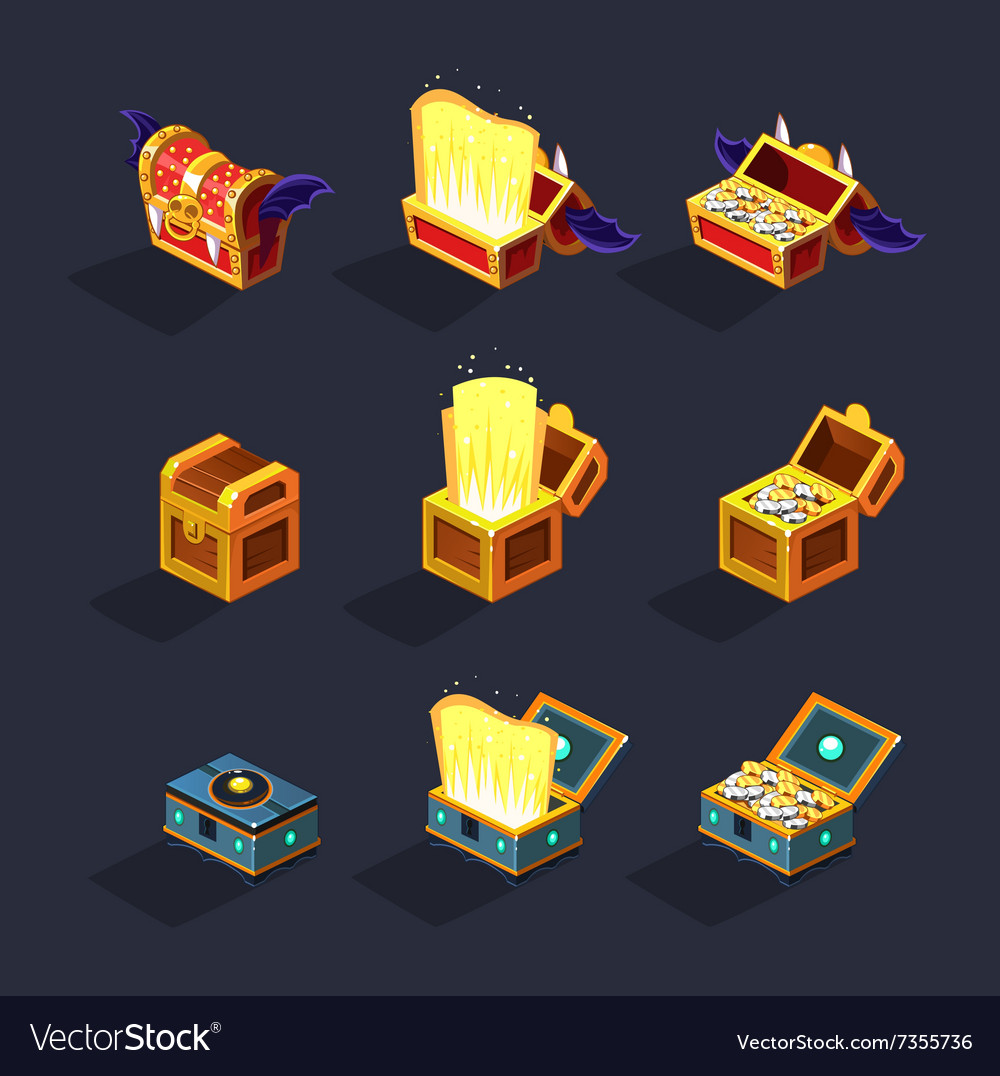 Chest set for game resource