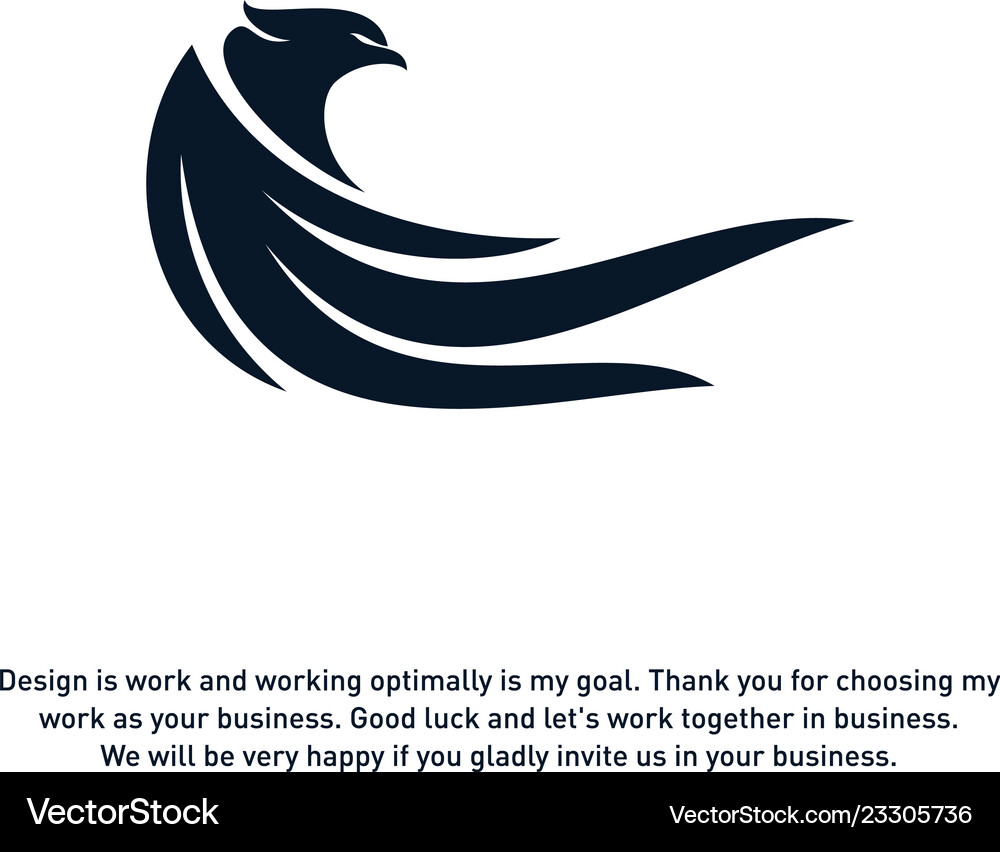 Eagle logo design template Royalty Free Vector Image