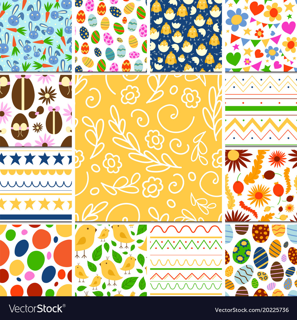 Easter seamless pattern background design