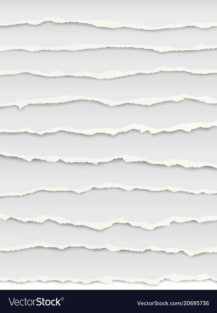Layered torn paper with soft shadow vector image Layered torn paper with soft shadow