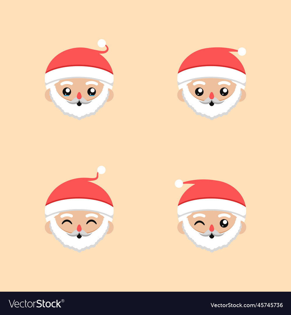 Santa claus character set to complement
