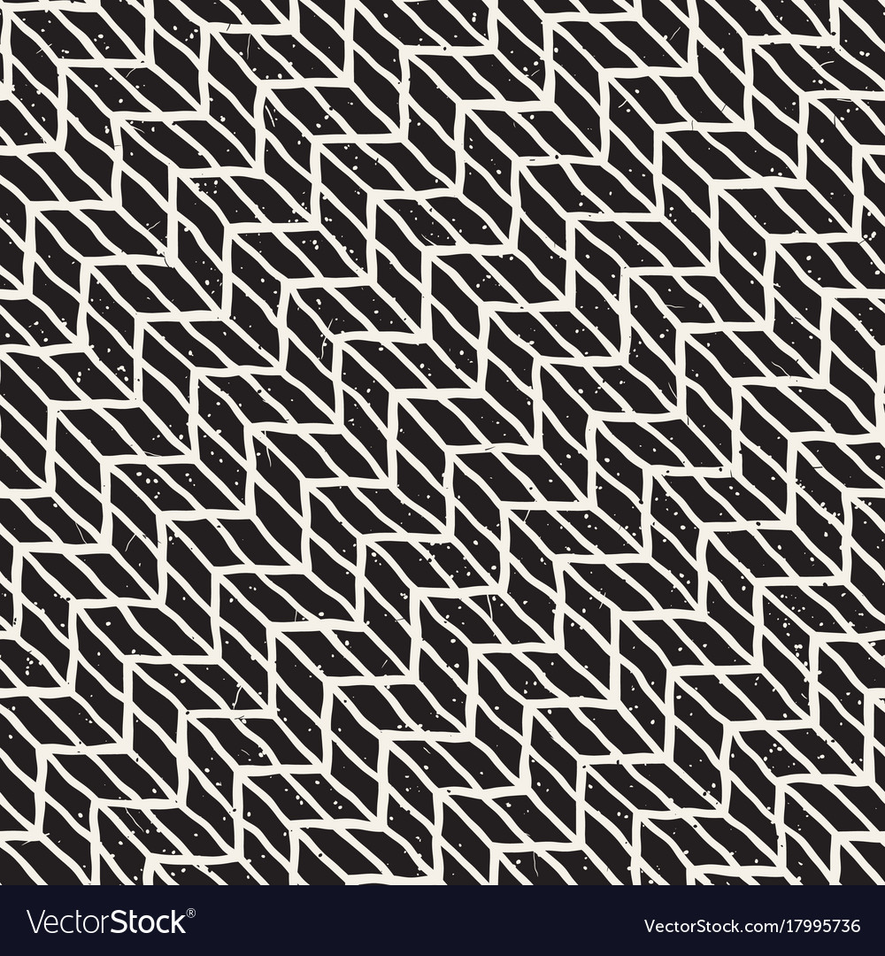 Seamless pattern with hand drawn brush strokes