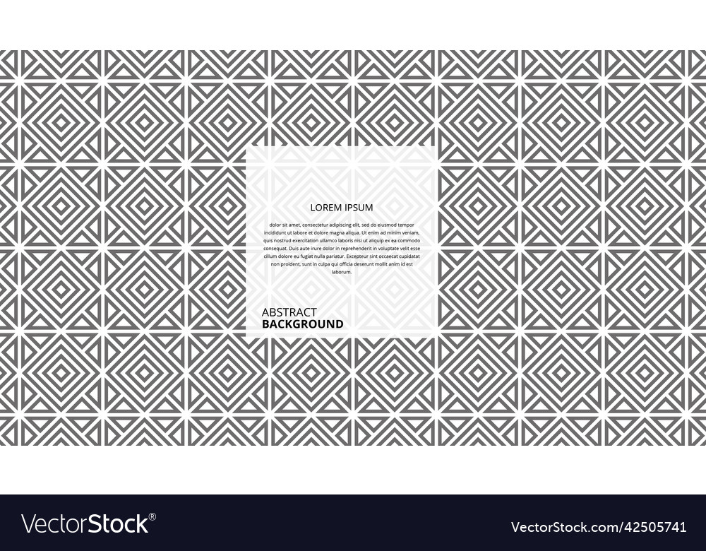 Abstract geometric square lines pattern