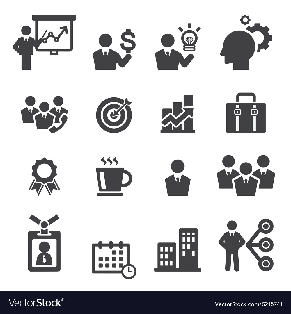 Business icon Royalty Free Vector Image - VectorStock