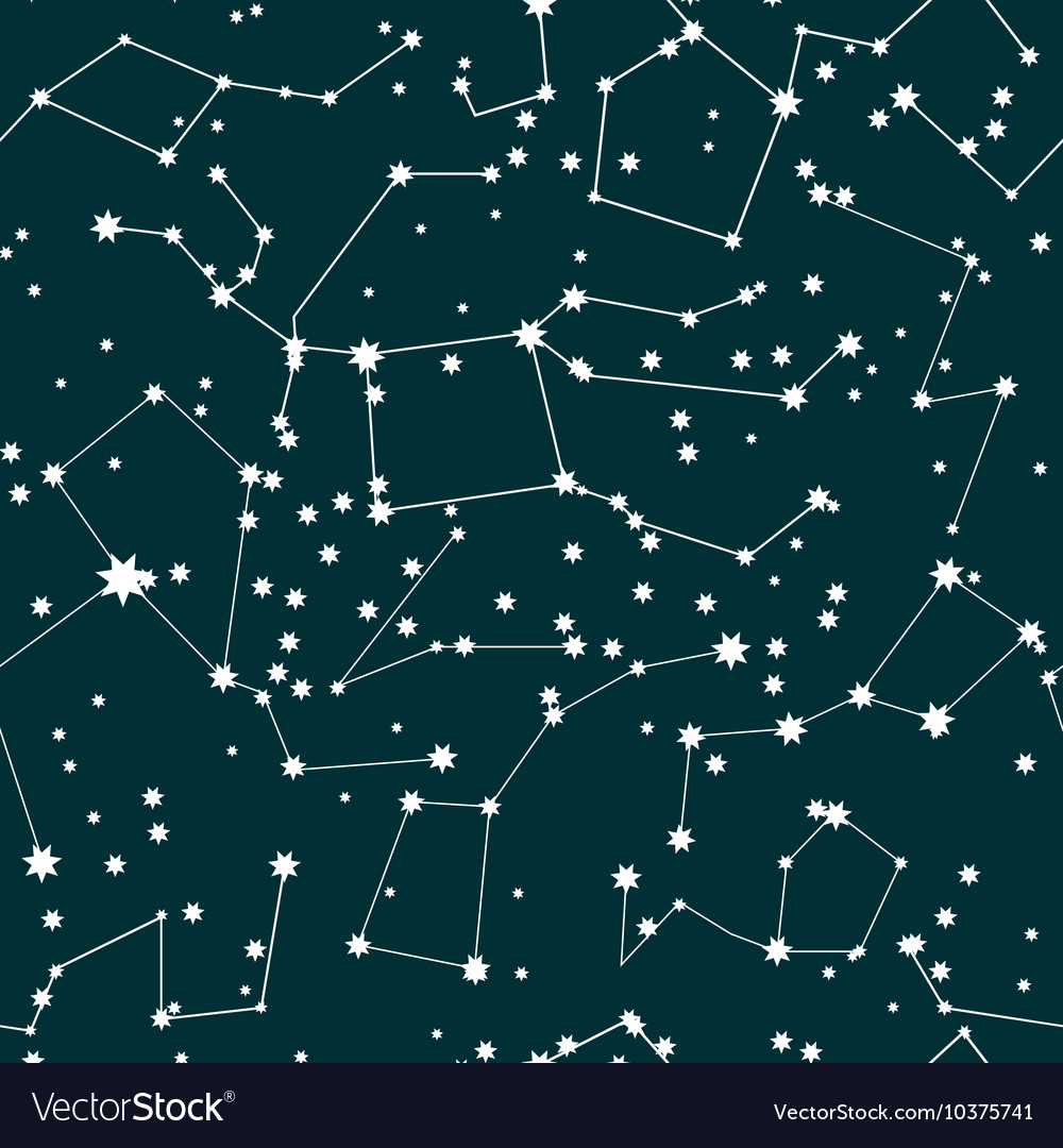 map of the stars Constellations Background Sky Map Stars Pattern Vector Image