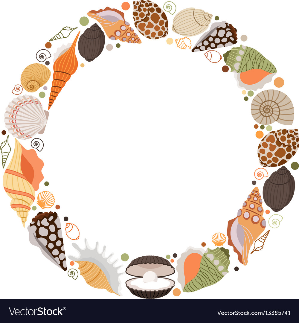 Marine Seashell Wreath