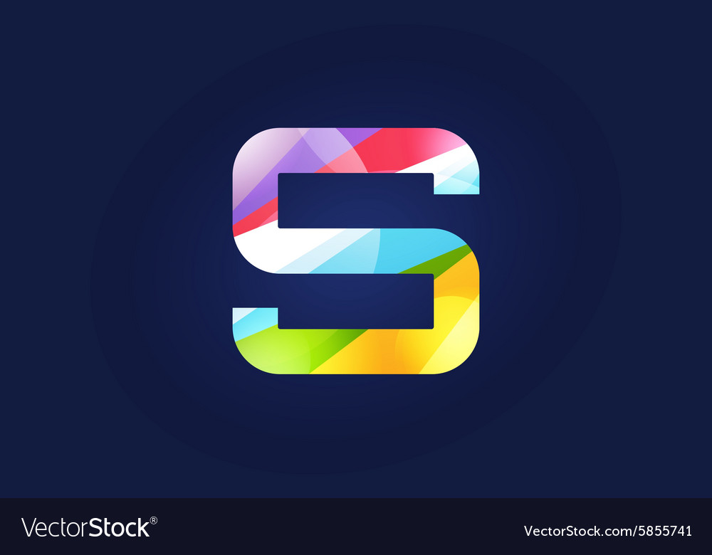 S letter logo icon symbol Royalty Free Vector Image