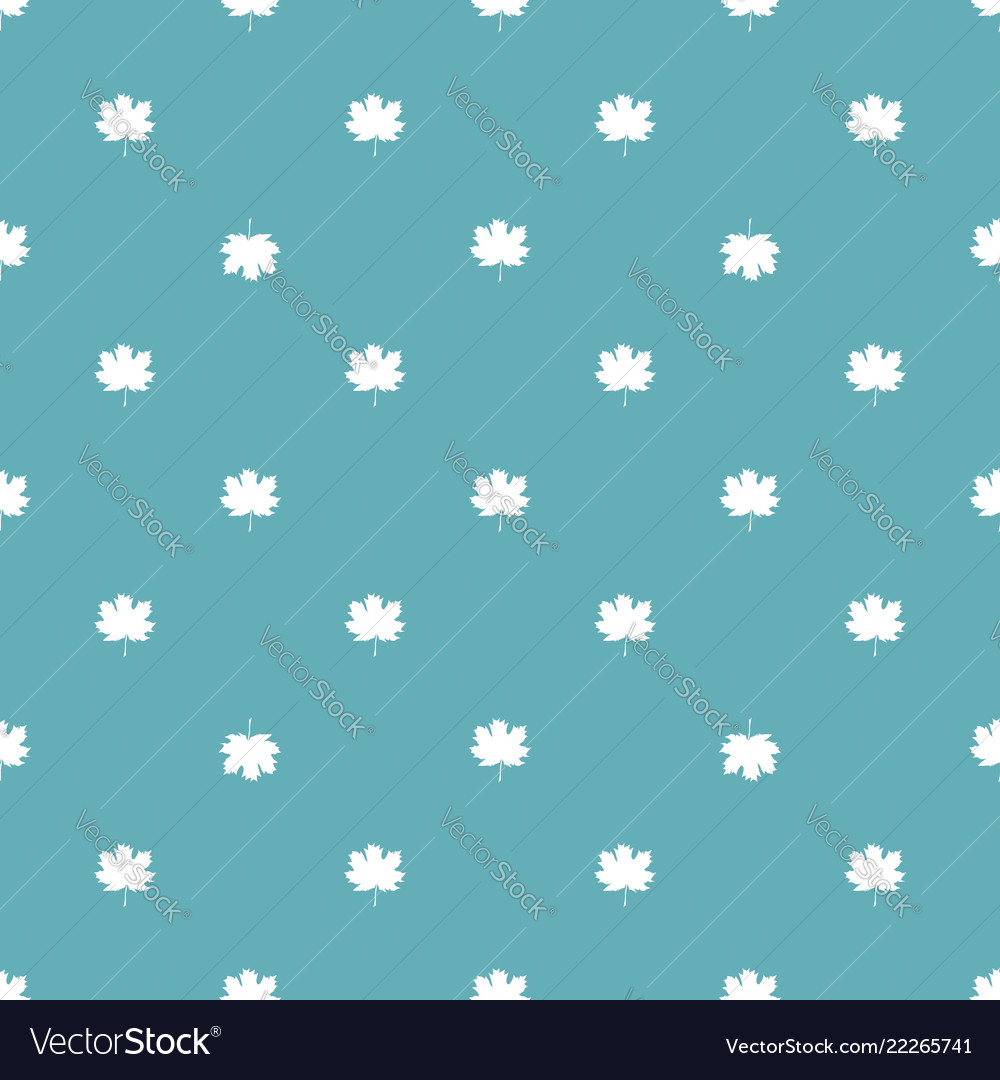 Seamless pattern with autumn maple leaves