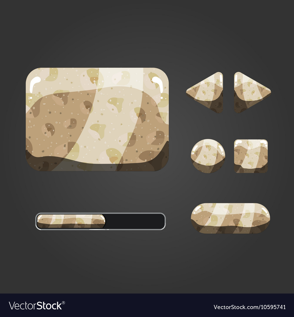 Set of sand different buttons
