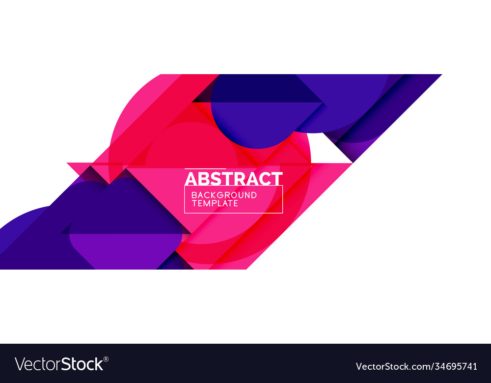 Simple circles and triangles abstract background Vector Image Simple circles and triangles abstract background