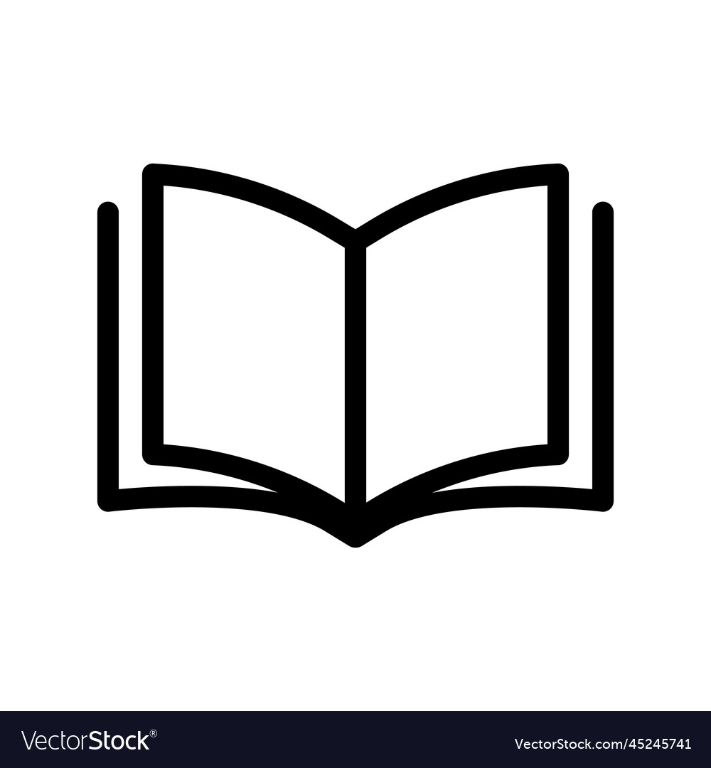 Simple reading icon or knowledge and learning Vector Image Simple reading icon or knowledge and learning