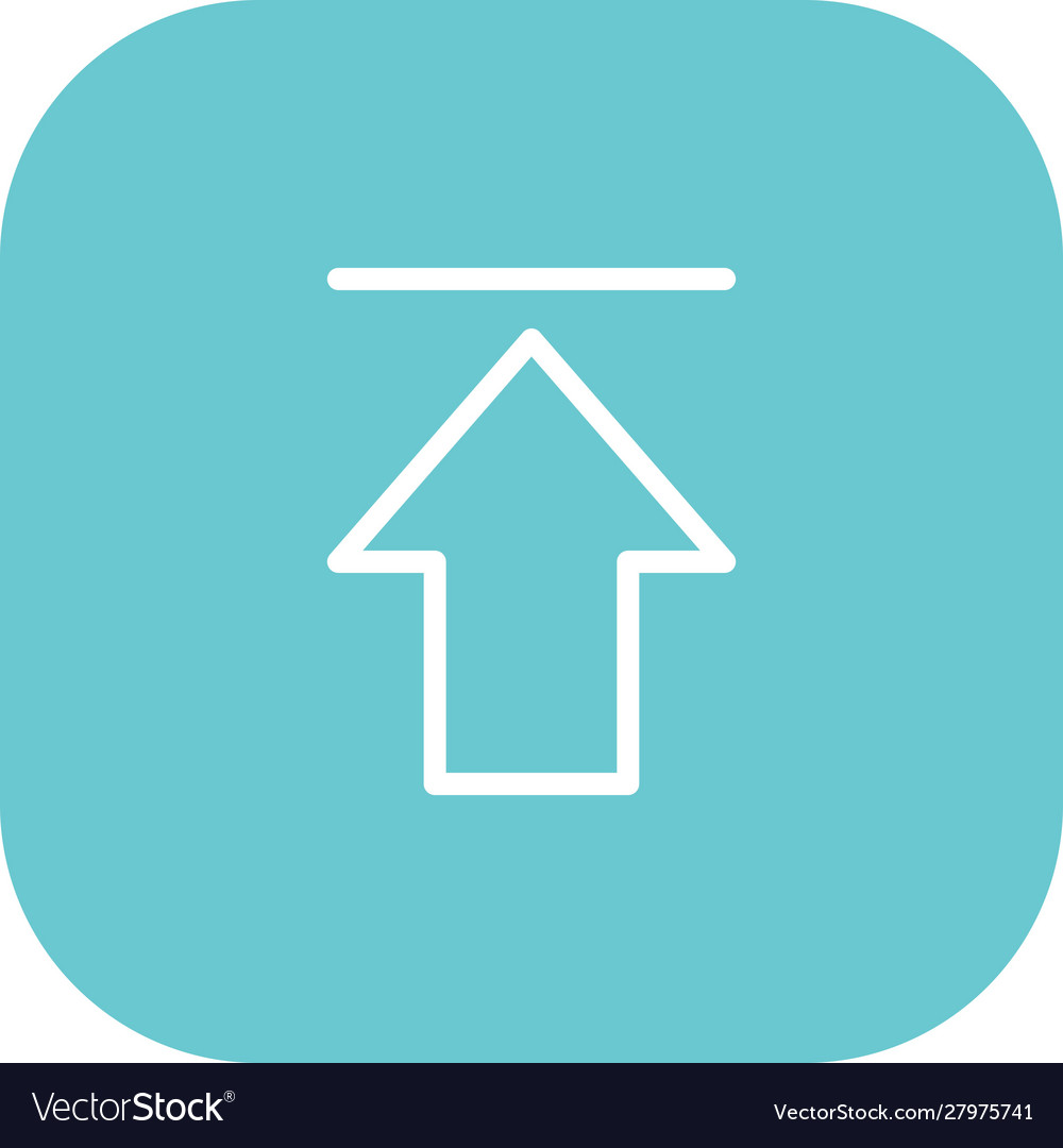 Upload icon with white background