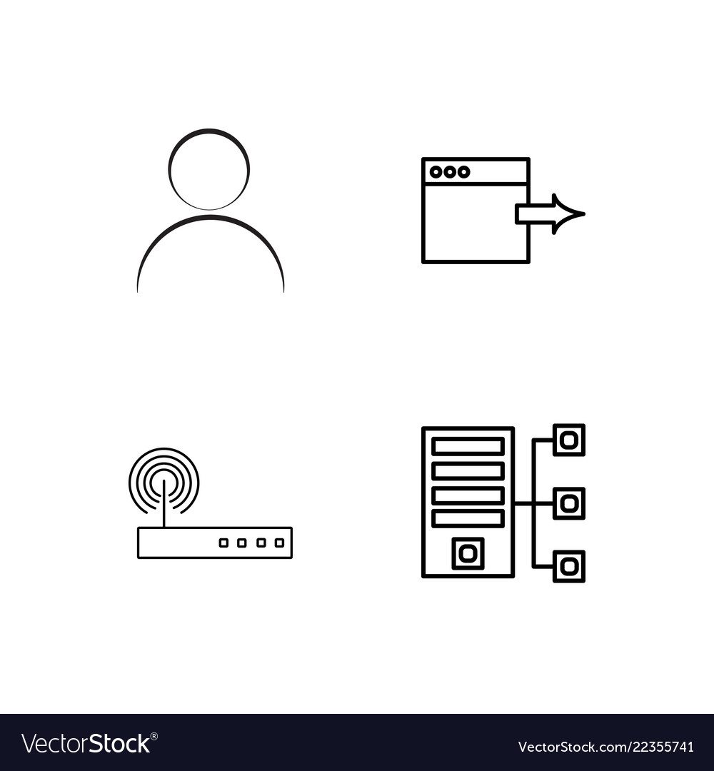Web Outlined Icons - Network & IT