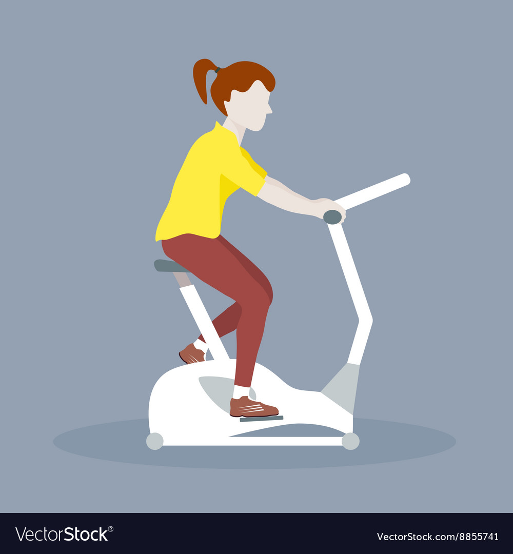 Woman doing cycling exercise