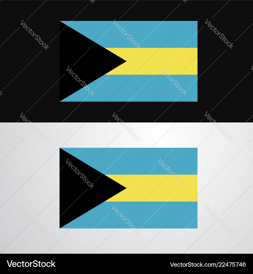 Bahamas Flag Wavy Vector Images 43