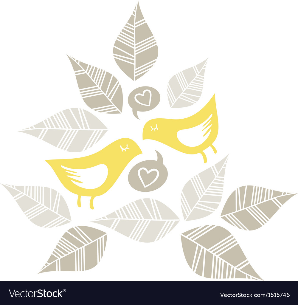 Botanical Bird Pattern