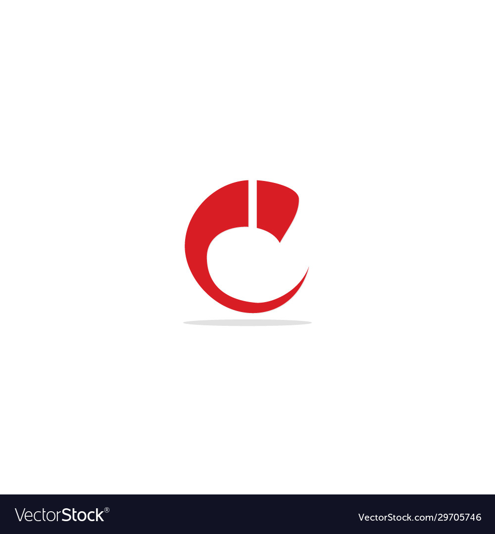 C initial curve logo