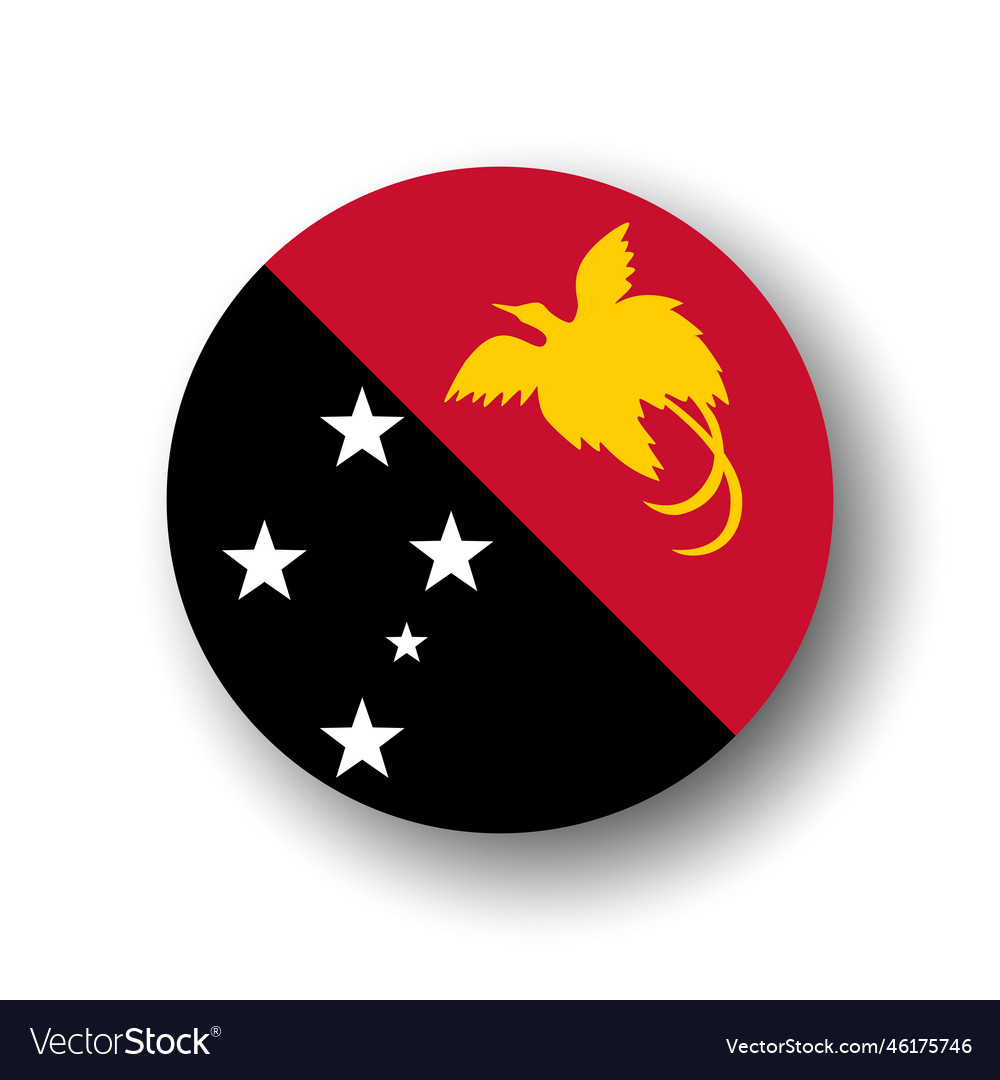 Circle flag of papua new guinea