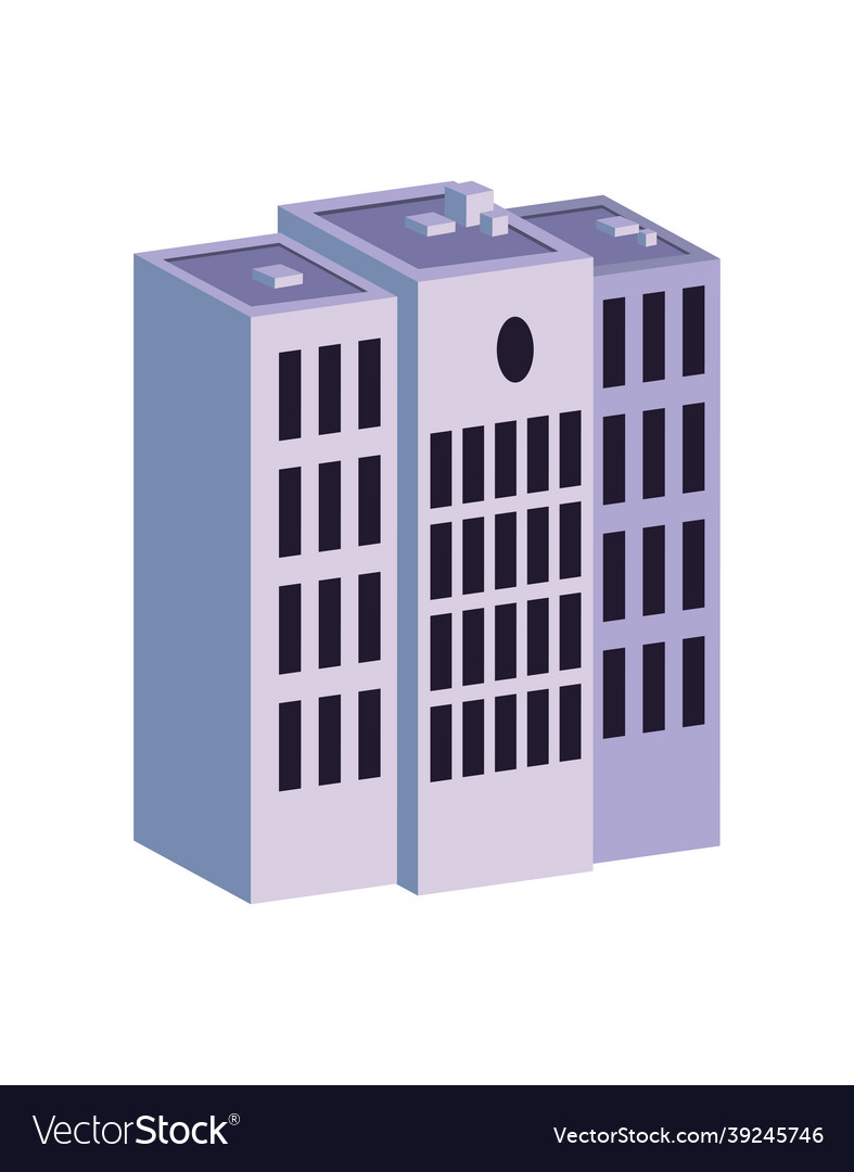 Isometric Building Front View