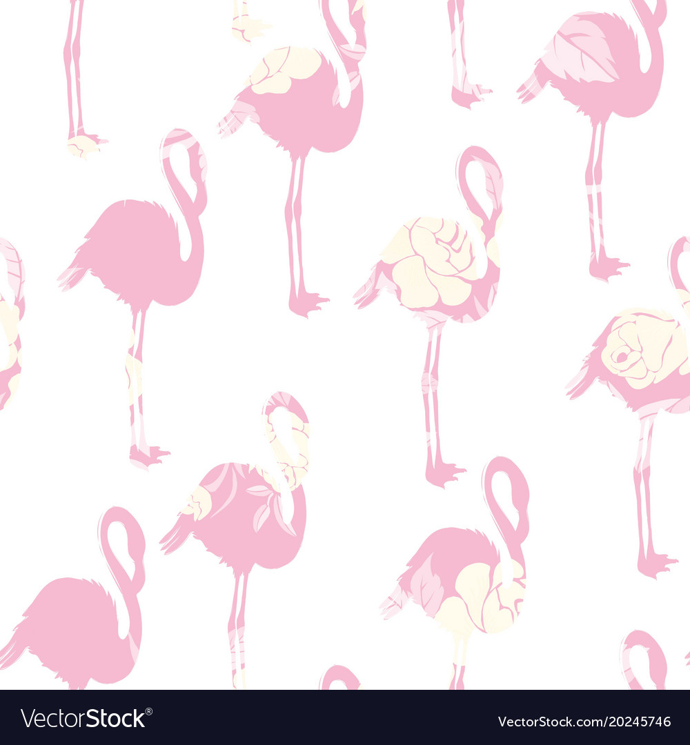 Seamless flamingo pattern