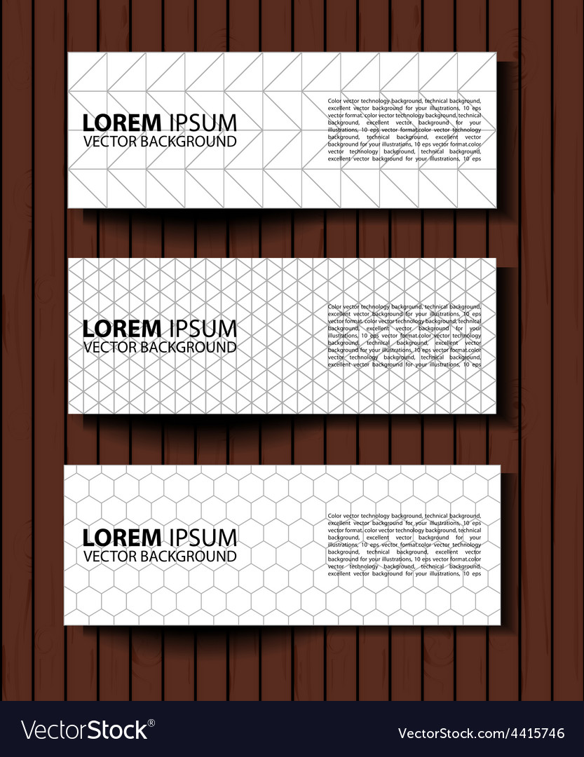 Set of graphic banners