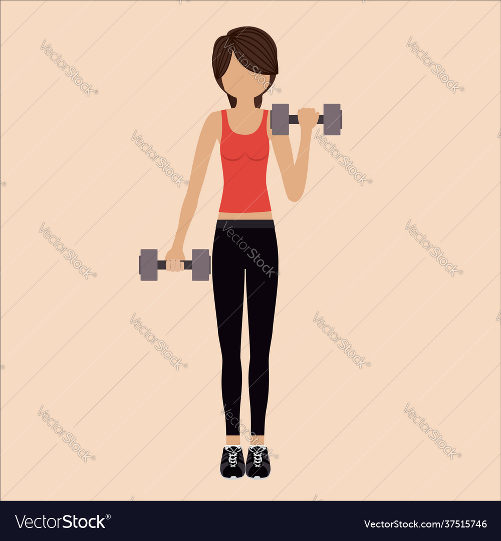 Women doing gym or sport indoor Royalty Free Vector Image