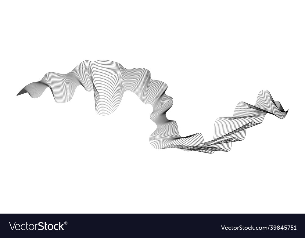 Abstract backdrop with wave gradient lines vector image Abstract backdrop with wave gradient lines