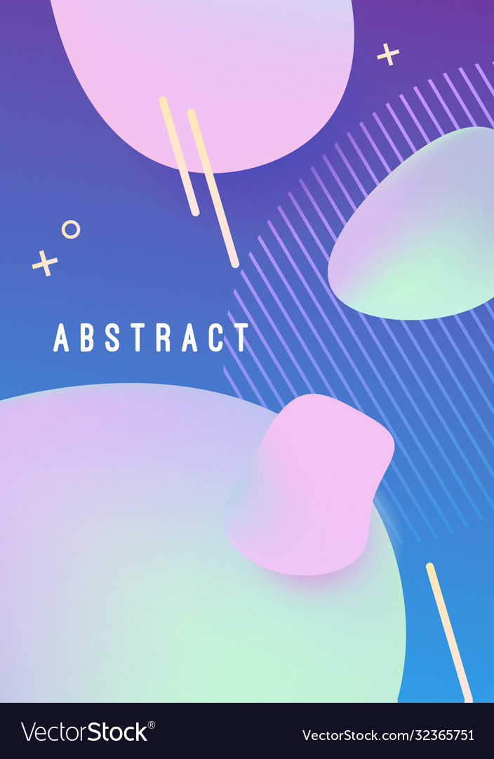 Abstract background with liquid gradient drops