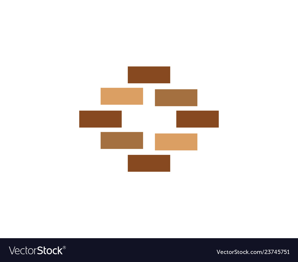 Brick wall icon vector image Brick wall icon