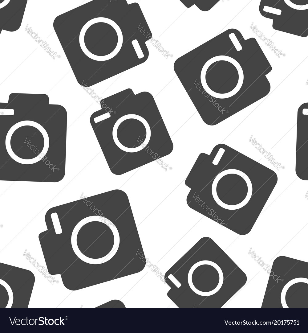 Camera icon seamless pattern background business