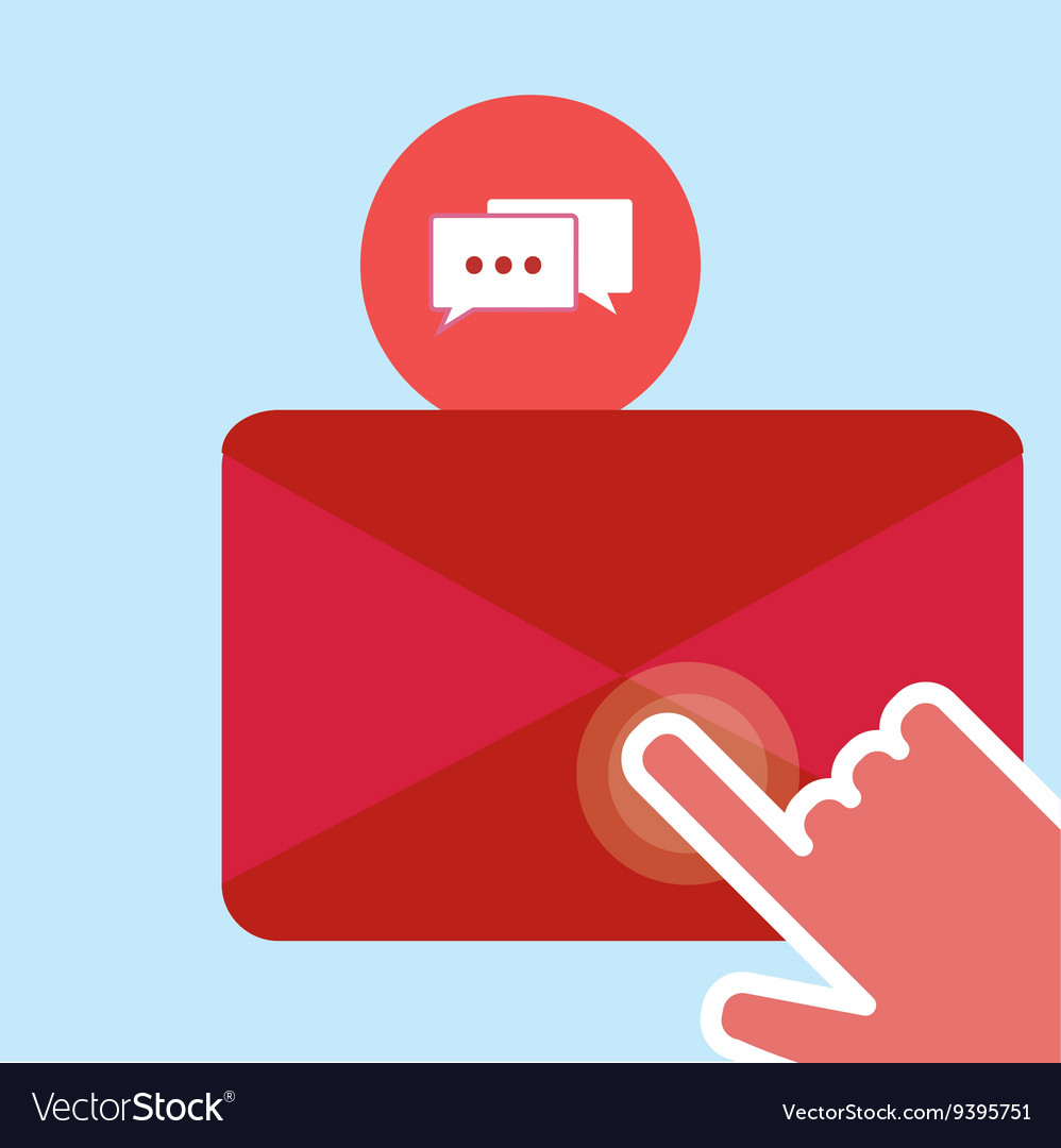 Communication design cursor icon colorful