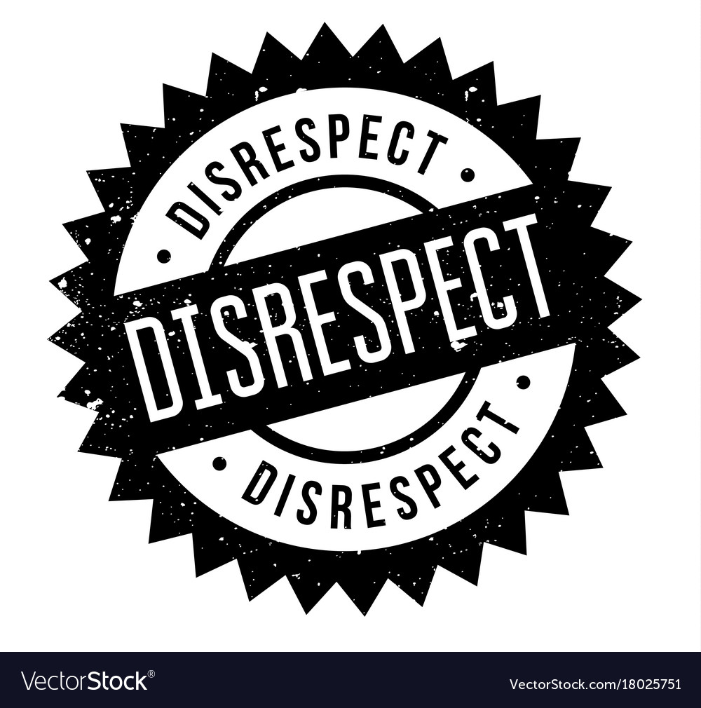 Disrespect rubber stamp Royalty Free Vector Image