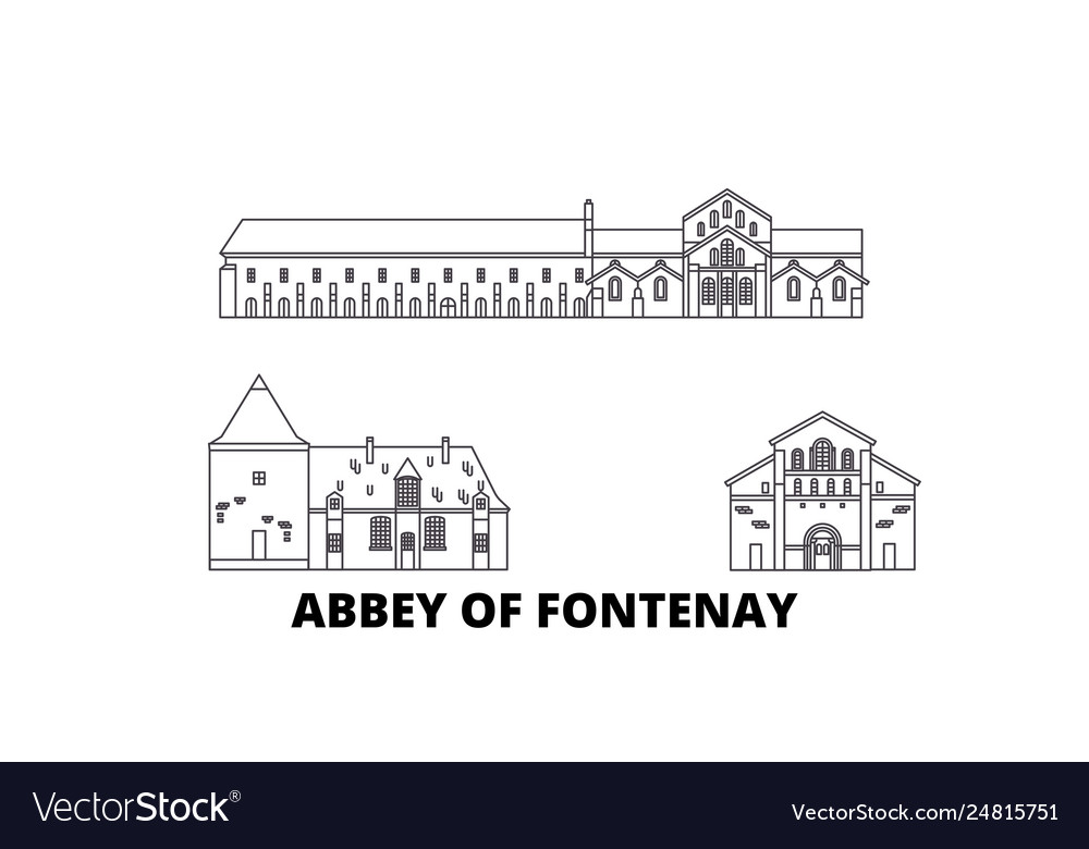 France abbey of fontenay line travel skyline set