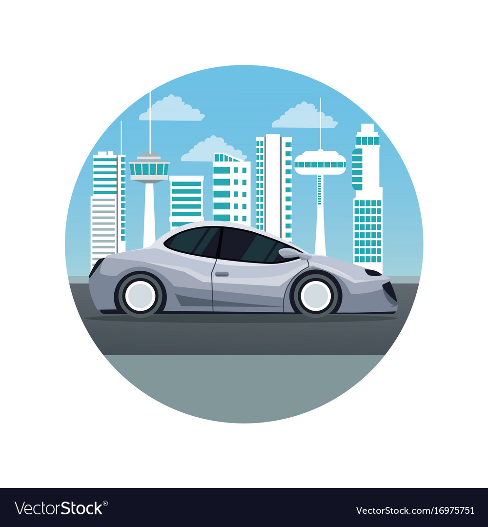 Futuristic Cityscape Silhouette