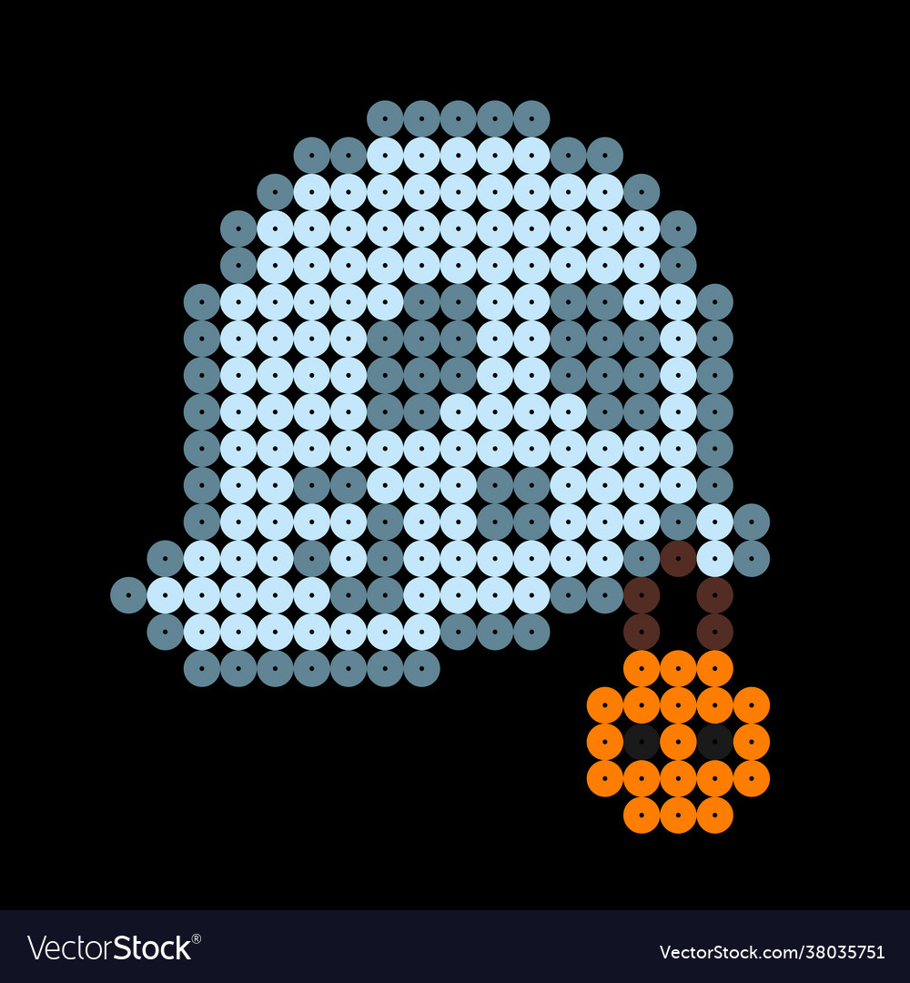 Ghost dots pattern pixel art