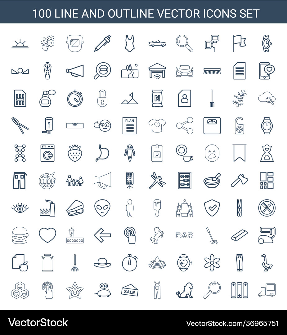 Icons Royalty Free Vector Image - VectorStock