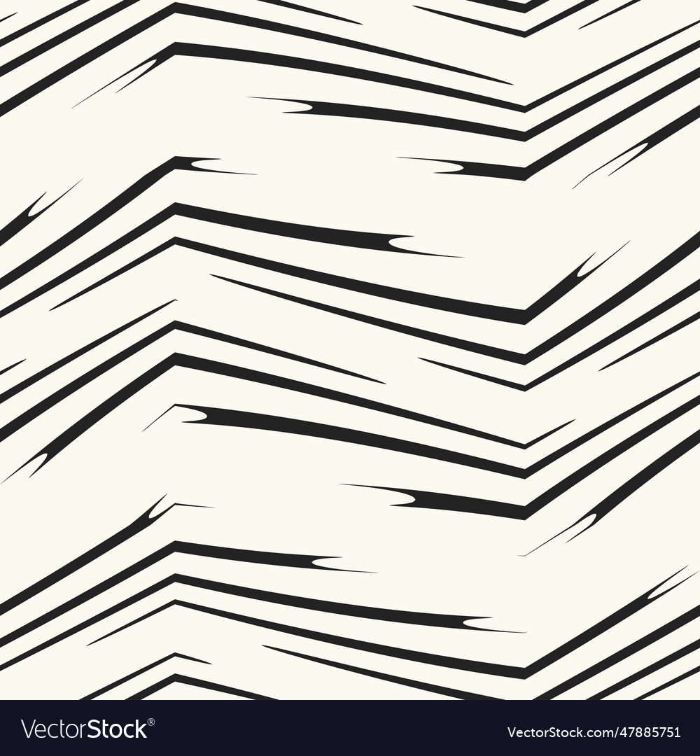 Monochrome variegated textured zigzag pattern vector image Monochrome variegated textured zigzag pattern