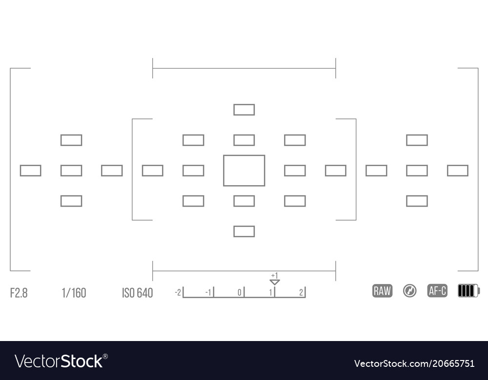 Template for your design camera viewfinder