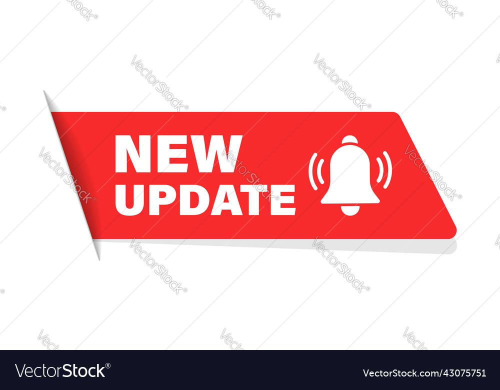 Update software icon in flat style system upgrade vector image Update software icon in flat style system upgrade